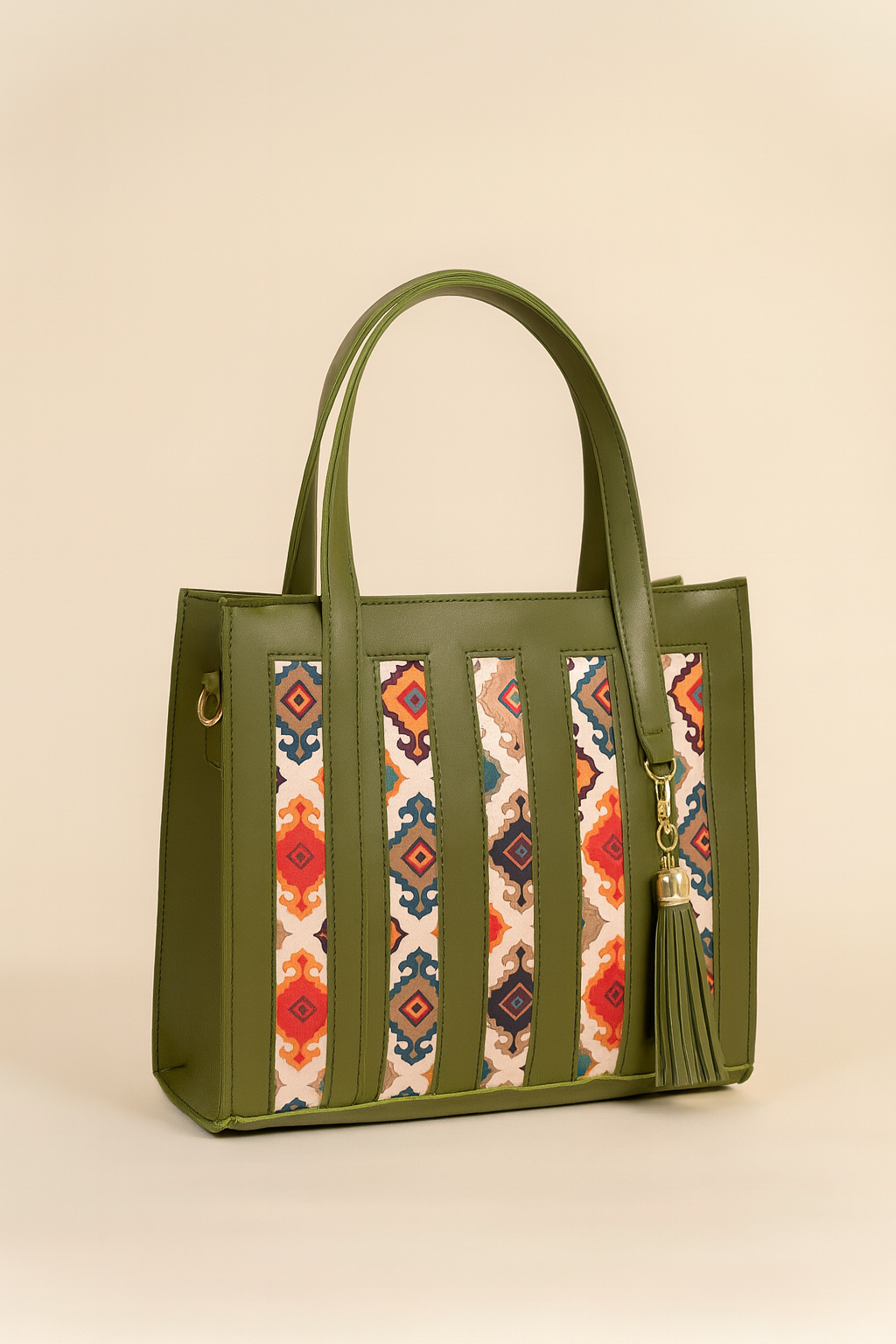Elegant Tote Bag with Matching Pouch