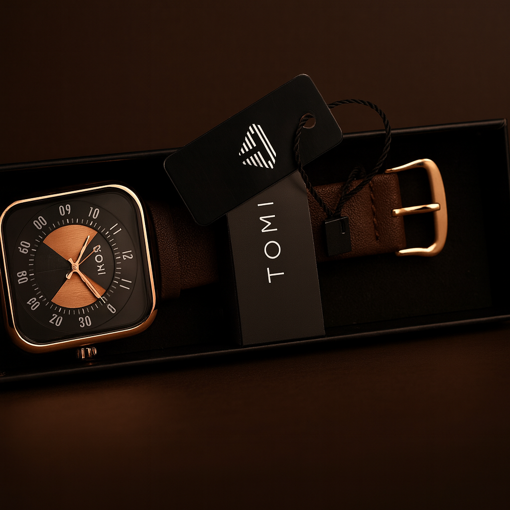 TOMi Classic Brown Leather Watch