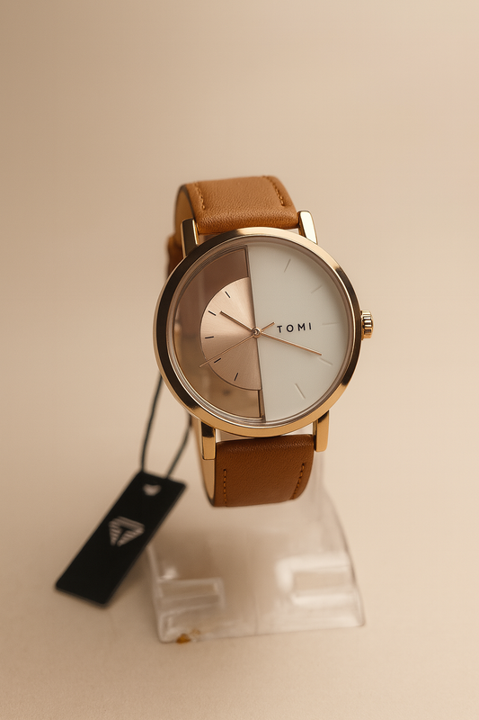 Modern Minimalist Rose Gold Watch –