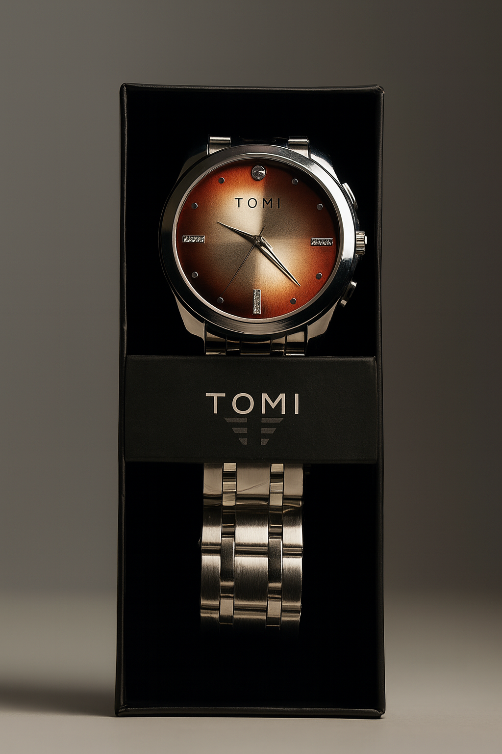WATOMI Stainless Steel Men’s Wristwatch
