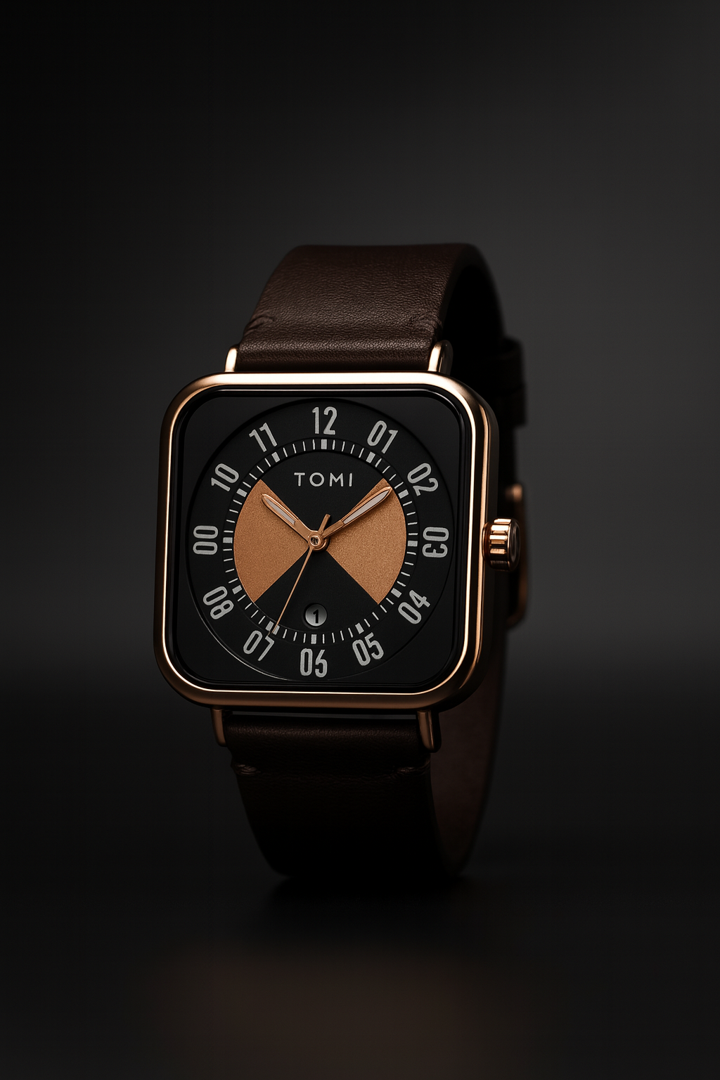TOMi Classic Brown Leather Watch