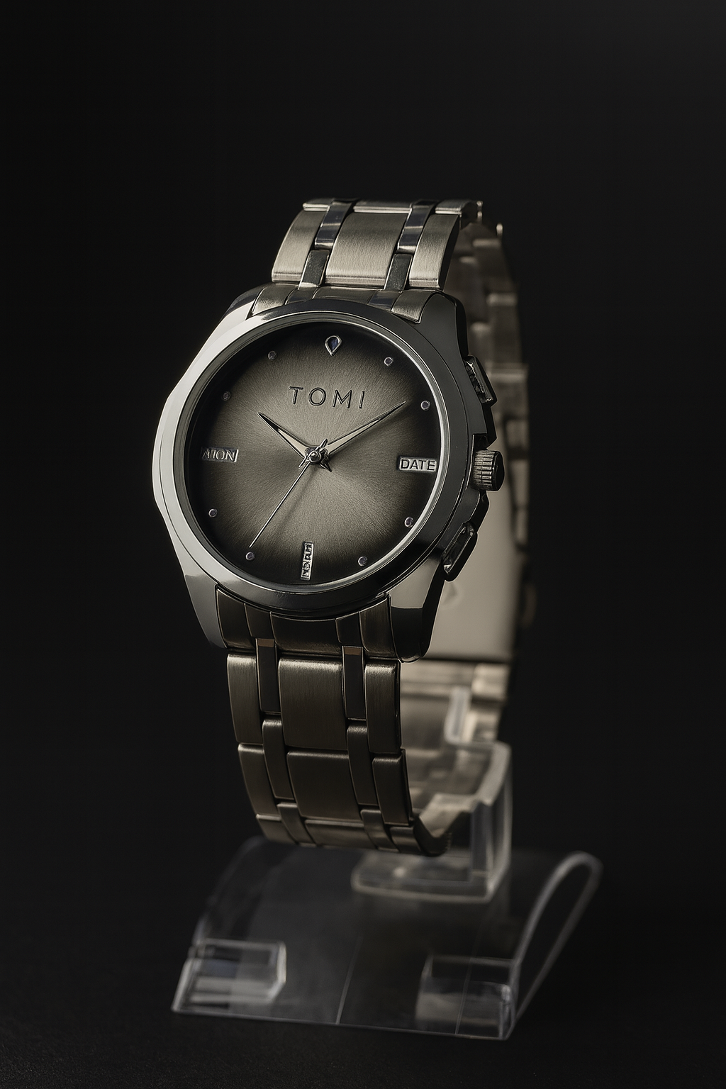WATOMI Stainless Steel Men’s Wristwatch